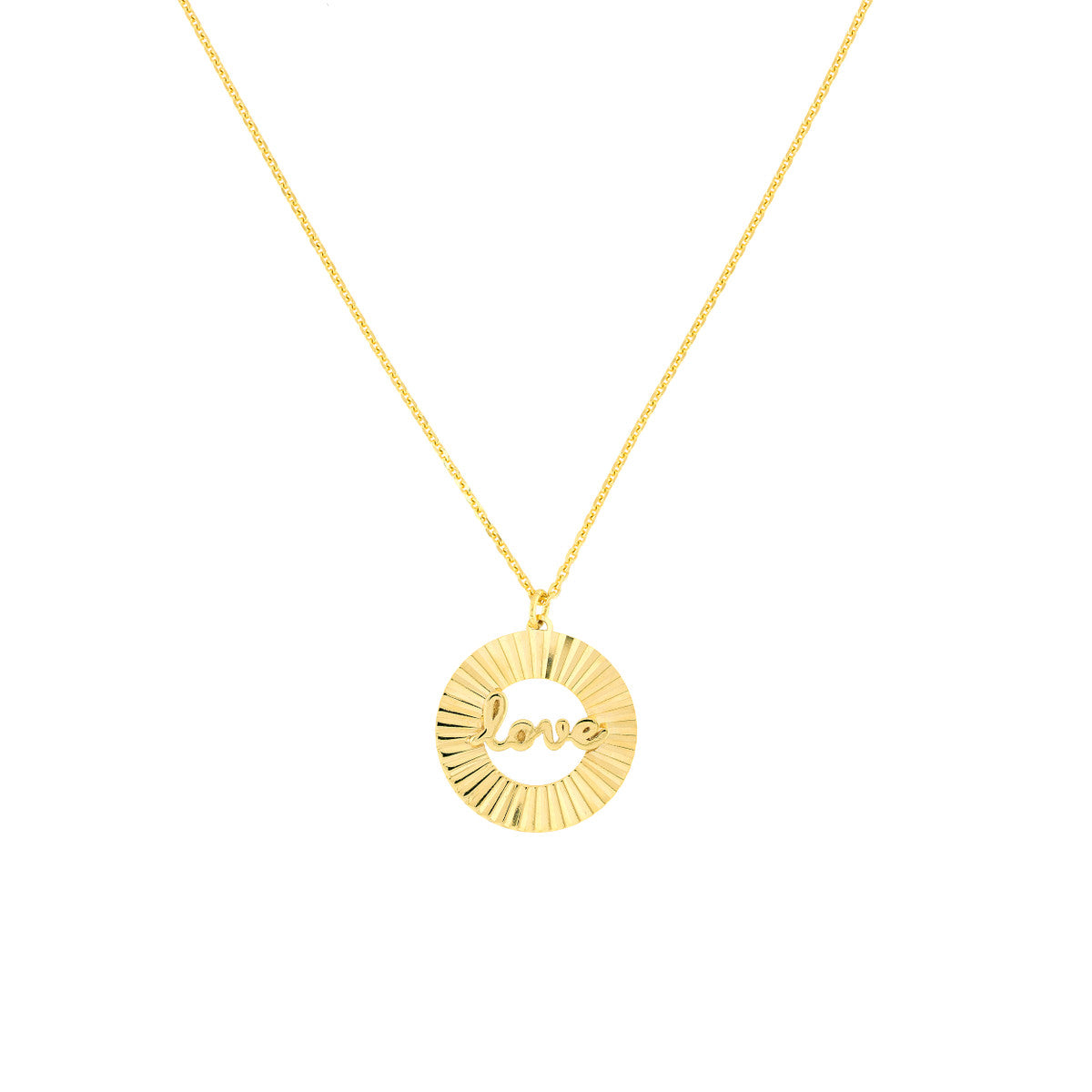 Fluted Love Pendant